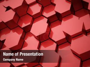 Red Abstract Tube PowerPoint Template