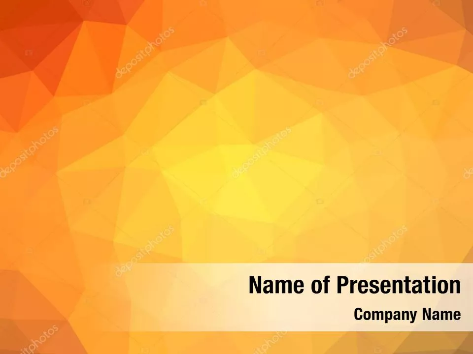 Orange Abstract Geometric Triangles