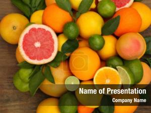 Citrus Fruits PowerPoint Template