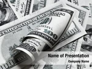Stack Of Dollar PowerPoint Template