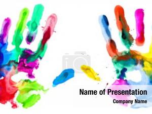 Colorful Hand Print