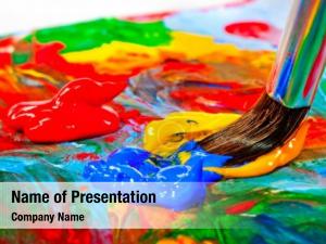 Mixing Paint PowerPoint Template