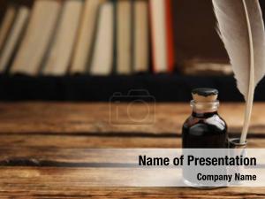 Writing Feather PowerPoint Template