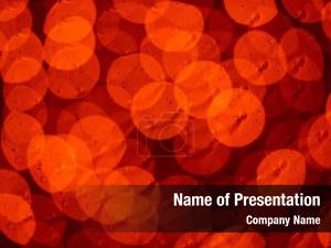 Abstract Orange Bokeh Background