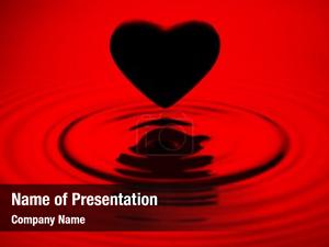 Red Ripples PowerPoint Template