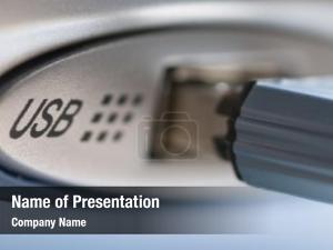 USB Connection PowerPoint Template