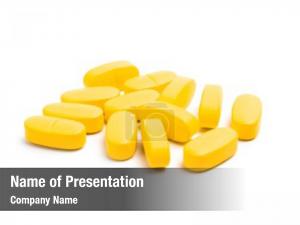 Yellow Pills PowerPoint Template