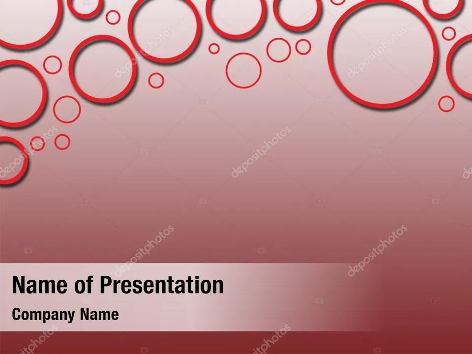 Circle on Red Abstract Background