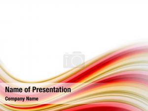 Red and Yellow Curves PowerPoint Template