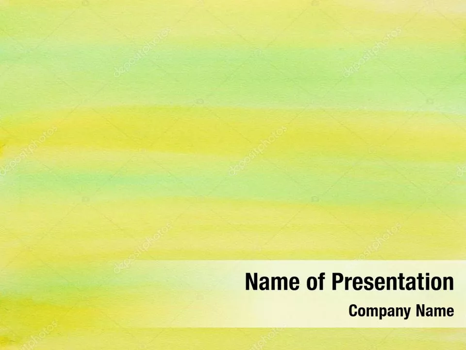 Green and Yellow Abstraction