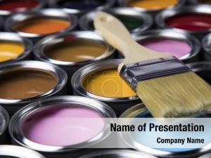 Color Paint PowerPoint Template