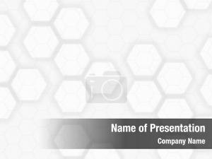 Flat Hexagons Abstract Background PowerPoint Template