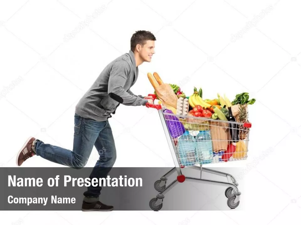 Shopping Trolley of Food