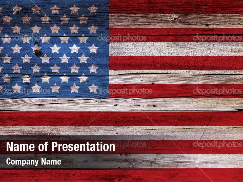 Painted American Flag