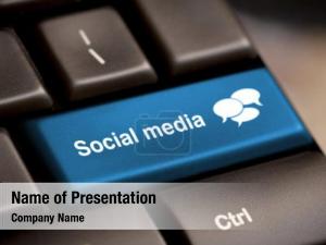 Social Media Keyboard PowerPoint Template