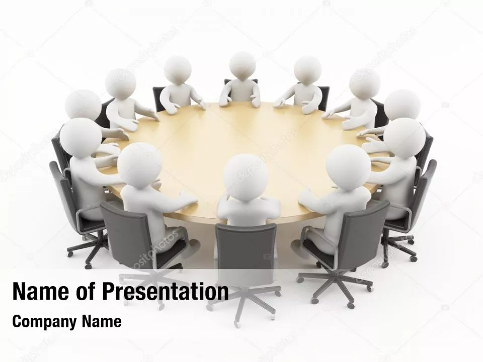 3D Man Business Meeting