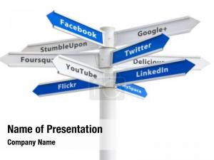 Social Media Signs PowerPoint Template