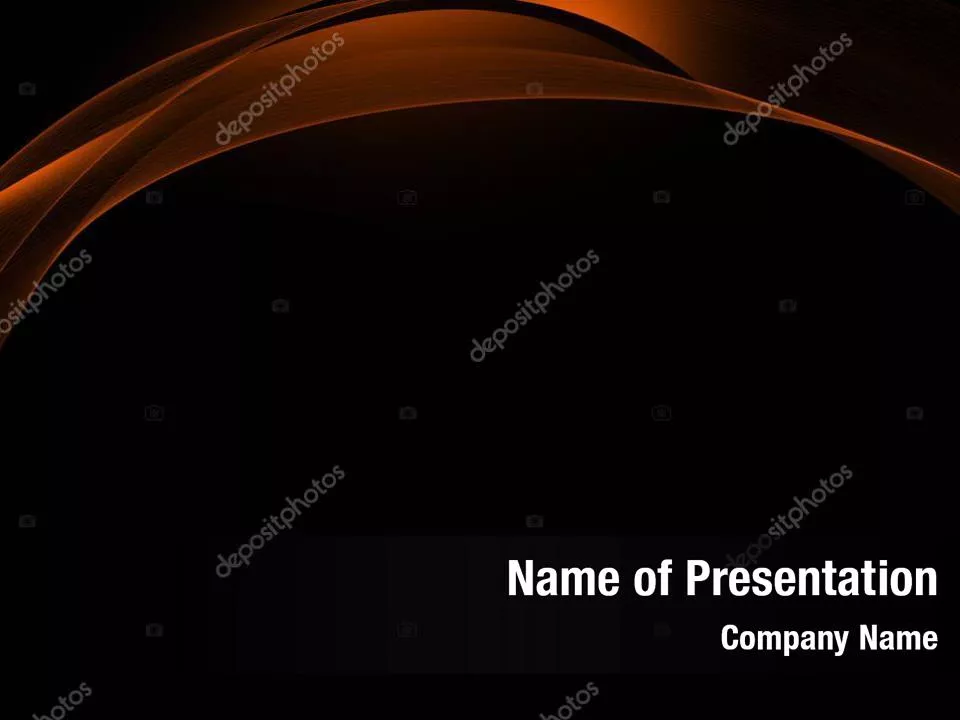 Orange and Black Abstraction