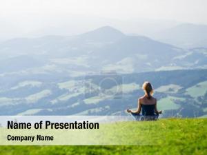 Yoga Outdoors PowerPoint Template