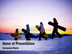 Snowboard PowerPoint Template