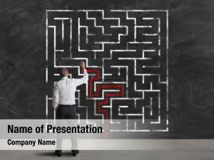 Arrow Labyrinth PowerPoint Template