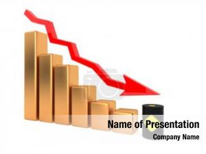 Oil Production Decrease PowerPoint Template