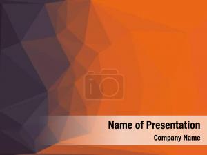 Orange Geometric Pattern PowerPoint Template