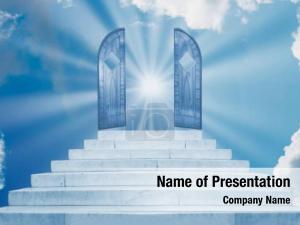 Heaven Ladder PowerPoint Template