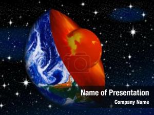 Earth's Core PowerPoint Template