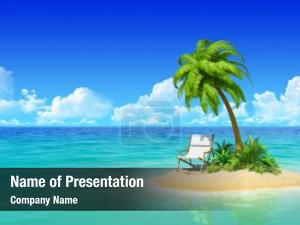 Island in the Sea PowerPoint Template