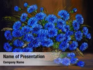 Painting Flowers PowerPoint Template