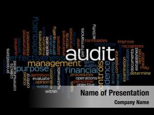 Audit Word Cloud PowerPoint Template