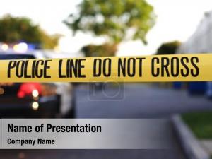 Police Barrier PowerPoint Template