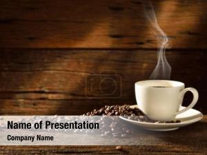 Coffee coffee cup beans old PowerPoint Template