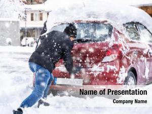 Stuck Man PowerPoint Template