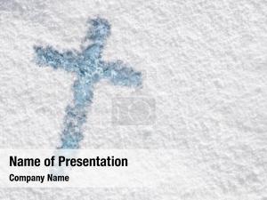 Cross in the snow 