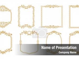 Calligraphy Frame PowerPoint Template