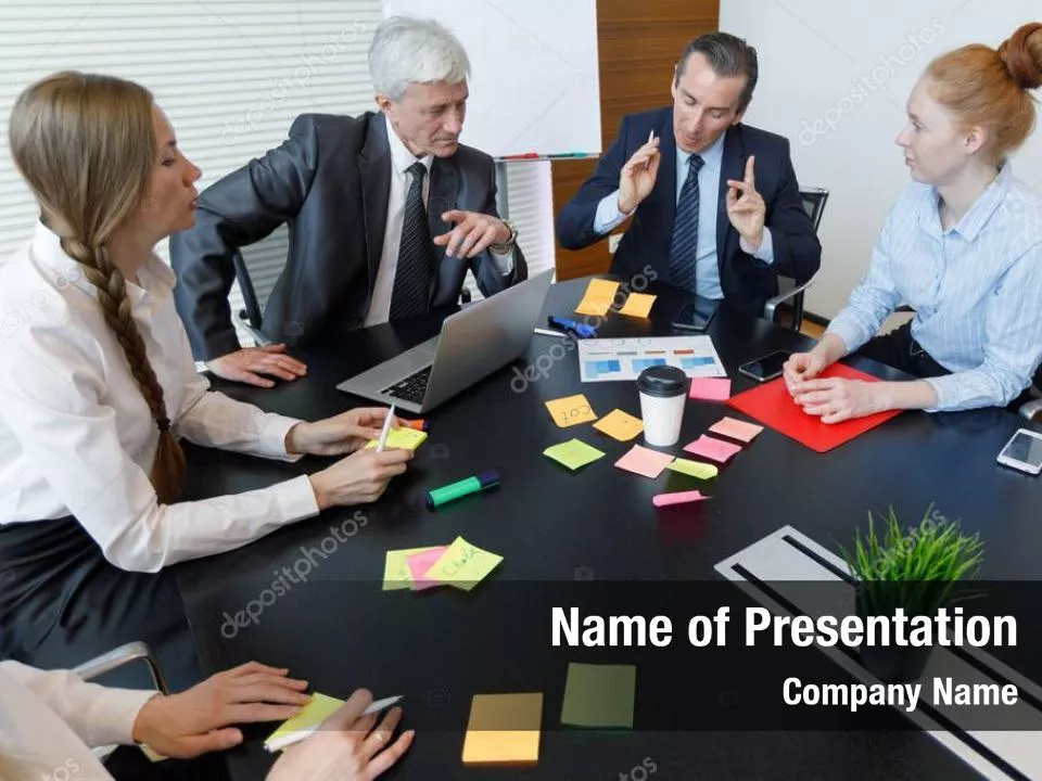 Working Process at Business Meeting