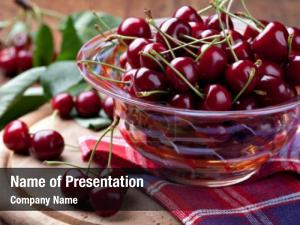 Ripe Cherries PowerPoint Template