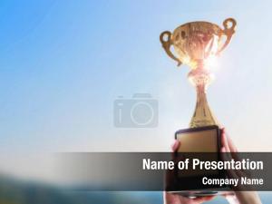 Prize Cup PowerPoint Template