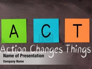 Things' 'action changes chalk text
