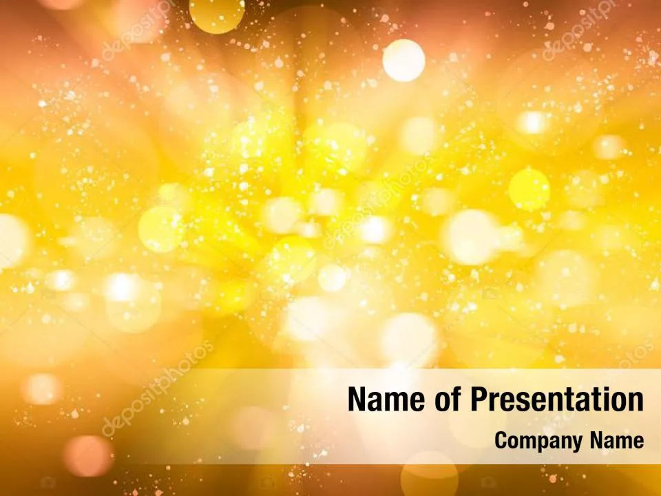 Yellow Sparkle Background