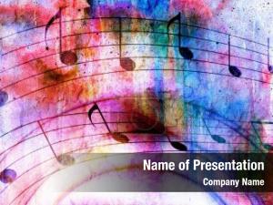 Colorful Music Notes PowerPoint Template