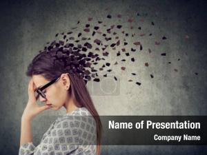 Due memory loss dementia brain PowerPoint Template