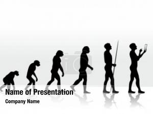 Evolution illustration human mobile computing