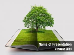 White book nature open book PowerPoint Template