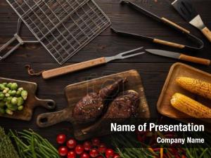 BBQ And Grill Tools PowerPoint Template