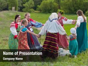 Round Dance PowerPoint Template