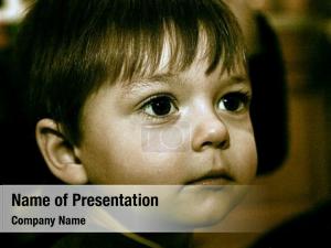 Children's eyes PowerPoint Template