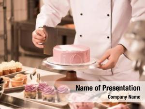 Confectioner cropped shot making cake PowerPoint Template